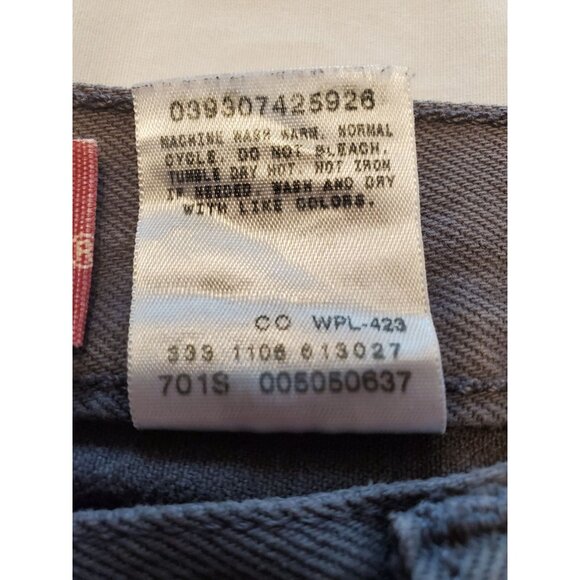 Levi's 505 Men's Jeans Denim Red Tab Vintage Straight Leg Size 40x30 Gray Patch - Picture 4 of 8